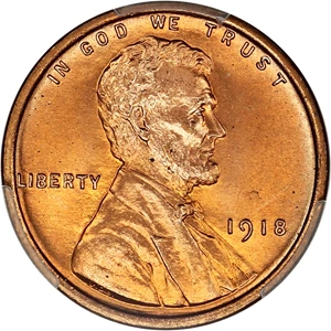 image for: 1918 1c PCGS MS67+ RD