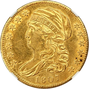 image for: 1807 $5 NGC AU58 (Bust Left)