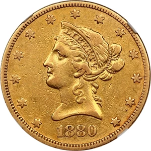 image for: 1880-O $10 NGC XF40