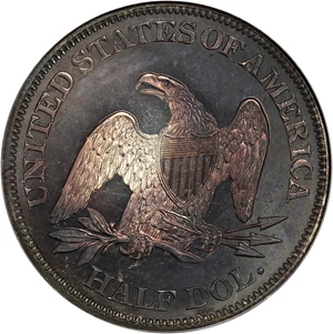 image for: 1859 50c PCGS/CAC Proof 66 CAM ex: Perfection Collection
