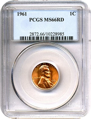 image for: 1961 1c PCGS MS66 RD
