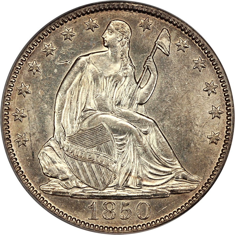 image for: 1850-O 50c PCGS AU58