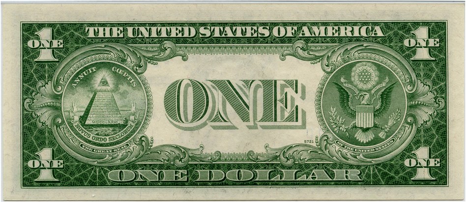 image for: FR. 1614* 1935E $1 Silver Certificate PMG Gem Unc 66 EPQ