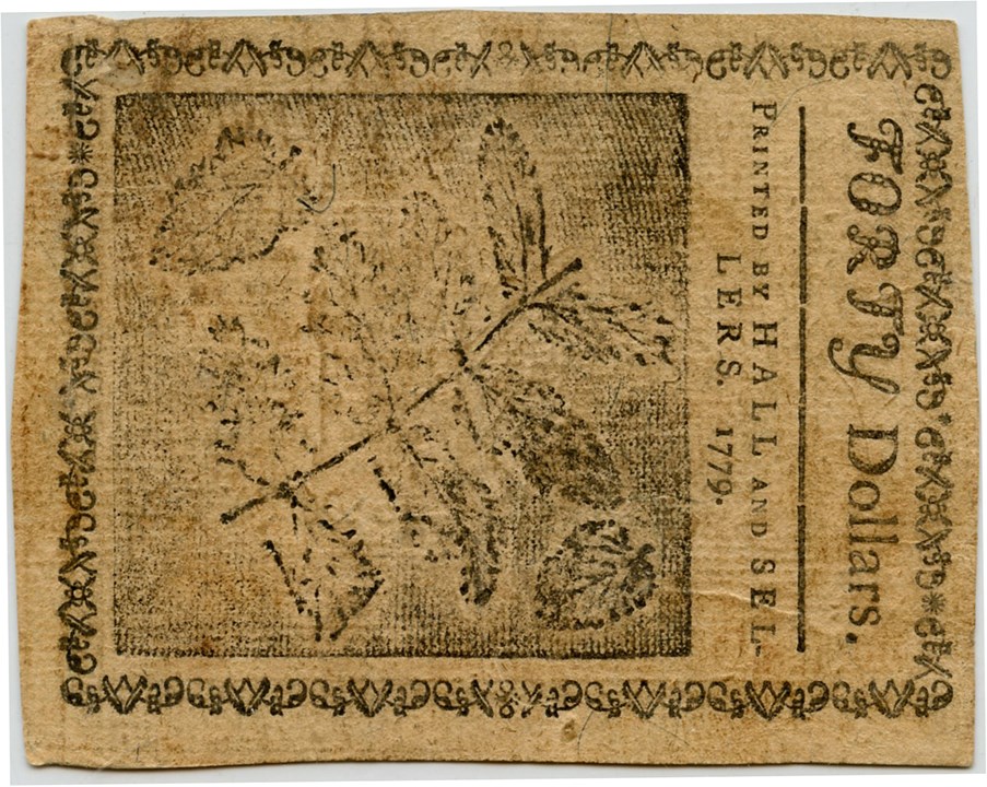 image for: FR. CC-95 1779 14-Jan $40 Continental Currency PMG About Unc 50