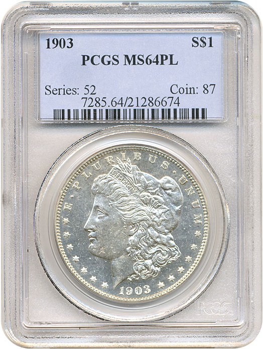 image for: 1903 $1  PCGS MS64 PL