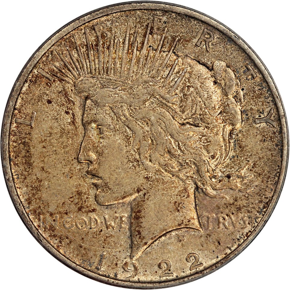 image for: 1922-D $1 PCGS XF45 (VAM-3, Doubled Leaves)