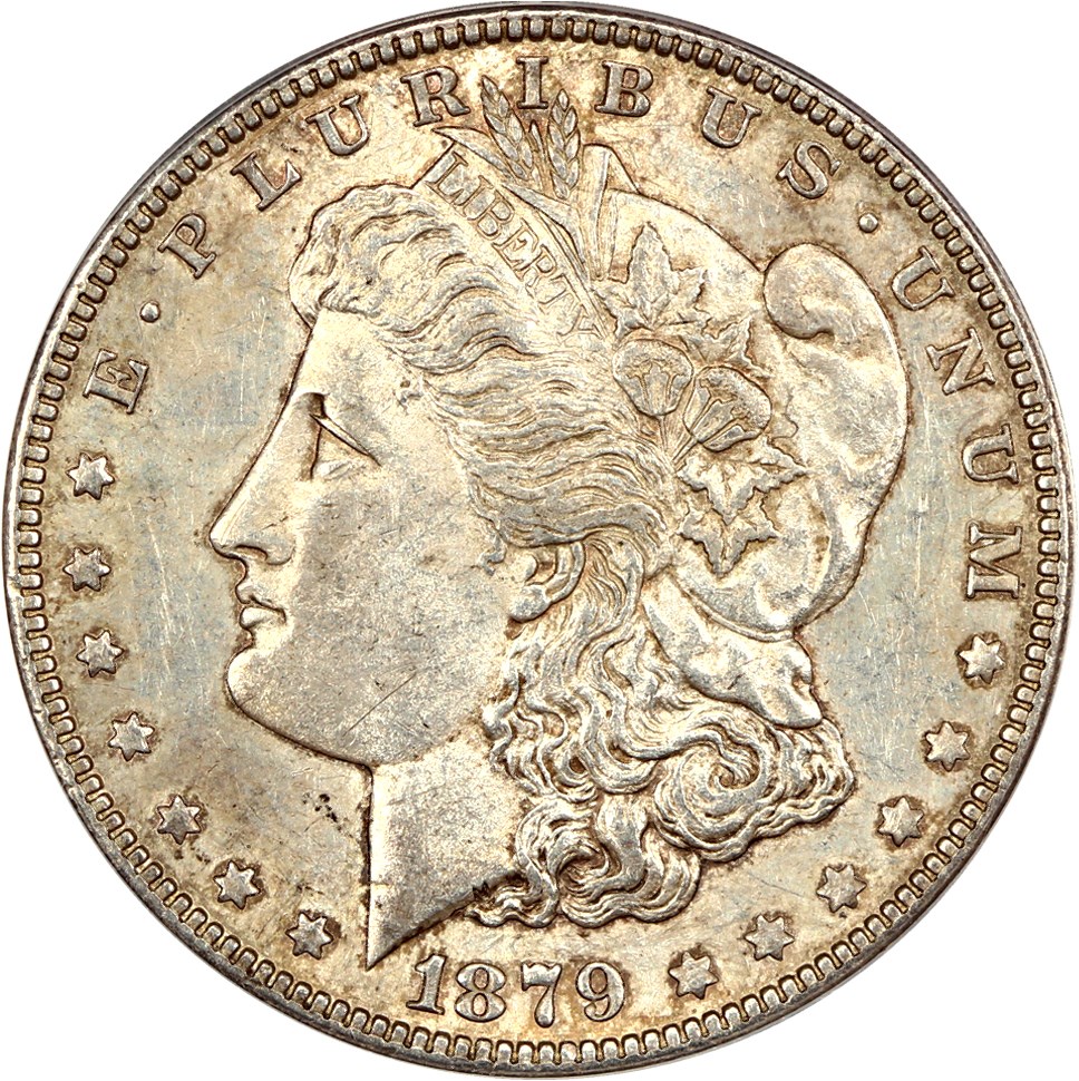 image for: 1879-S $1 ANACS AU55 (VAM-39, Reverse of 1878)