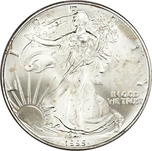 image for: 1995 Silver Eagle $1 PCGS MS67
