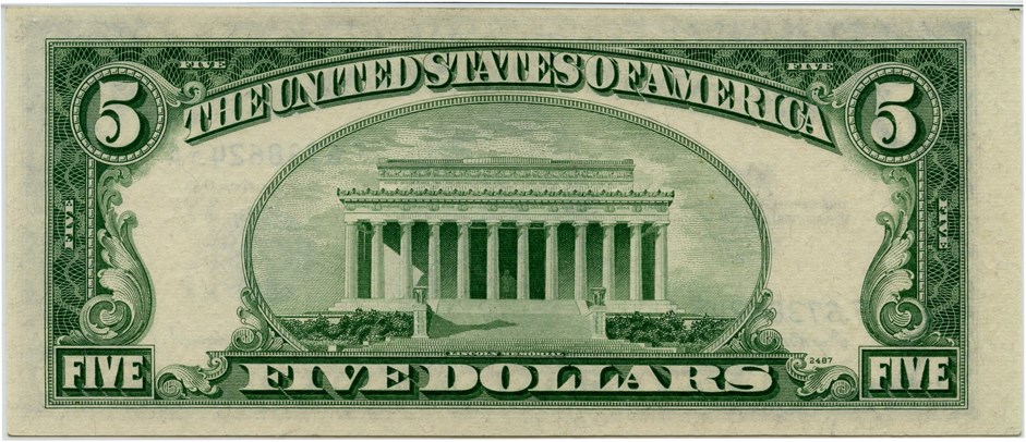 image for: FR. 1656 1953A $5 Silver Certificate PMG Choice Unc 64 EPQ