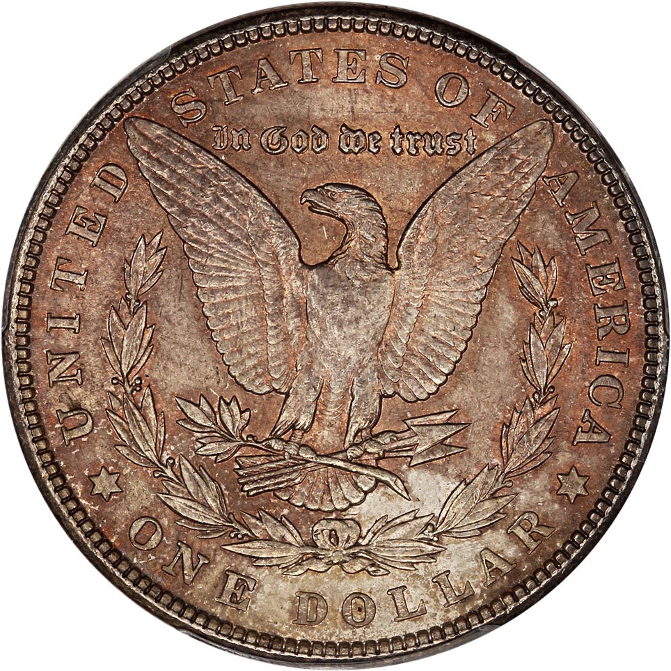 image for: 1900 $1 PCGS MS63 (VAM-11, Doubled Wing)