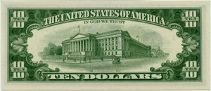 image for: FR. 2017-A 1963A $10 Federal Reserve Note Boston PMG Gem Unc 65 EPQ (Embossing)