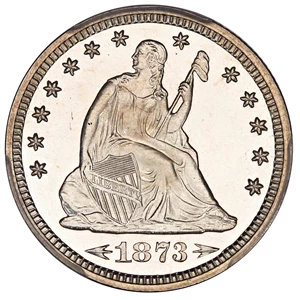 image for: 1873 25c PCGS Proof 65 (Arrows)