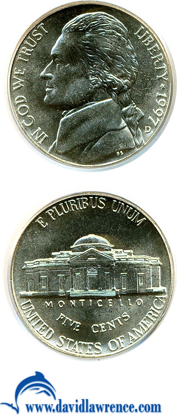 image for: 1997-D 5c  PCGS MS64 FS