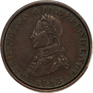 image for: 1783 Washington Copper PCGS XF45 (Military, Large Bust)