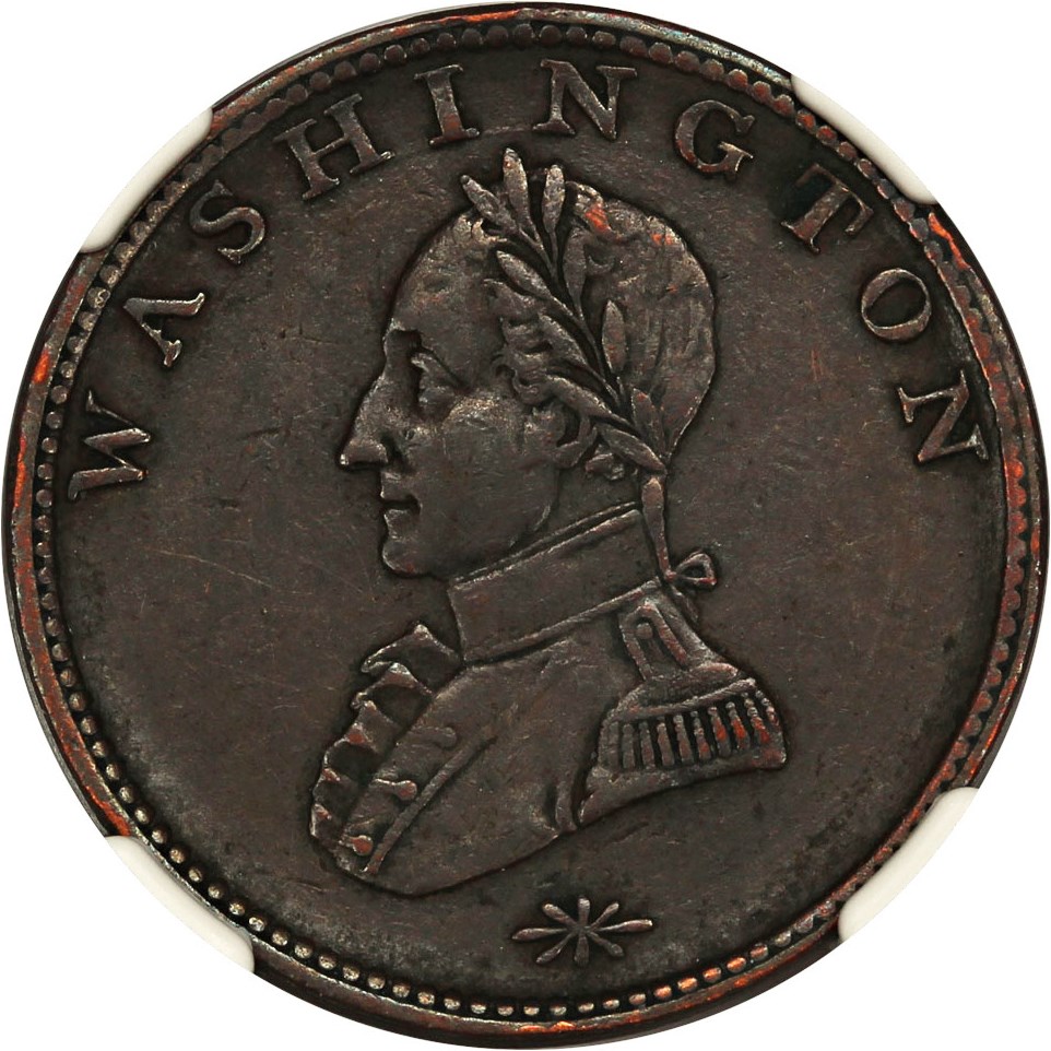 image for: Washington Doubled Head Cent NGC XF45 BN (Military Bust)