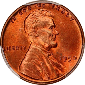 image for: 1950 1c PCGS MS67 RD
