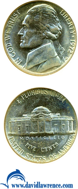 image for: 1972-D 5c NGC MS66 *Color*