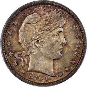 image for: 1894-O 25c PCGS/CAC MS64