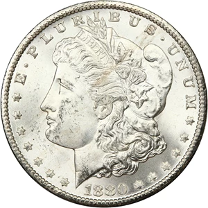 image for: 1880-CC $1 NGC/GSA MS63 GSA Hoard (Reverse of 1879)