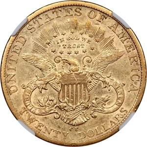 image for: 1885-CC $20 NGC/CAC XF40