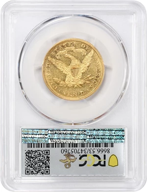 image for: 1873 $10 PCGS AU53 ex: D.L. Hansen Collection