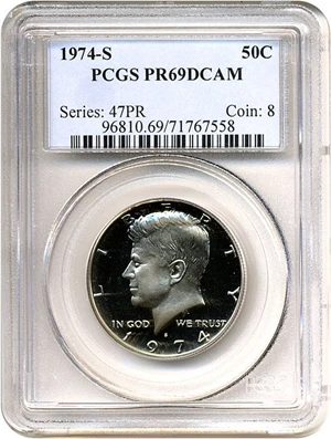 image for: 1974-S 50c PCGS Proof 69 DCameo