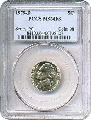 image for: 1979-D 5c PCGS MS64 FS
