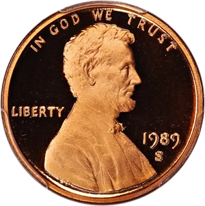 image for: 1989-S 1c PCGS Proof 70 RD DCAM
