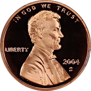 image for: 2004-S 1c PCGS Proof 70 RD DCAM