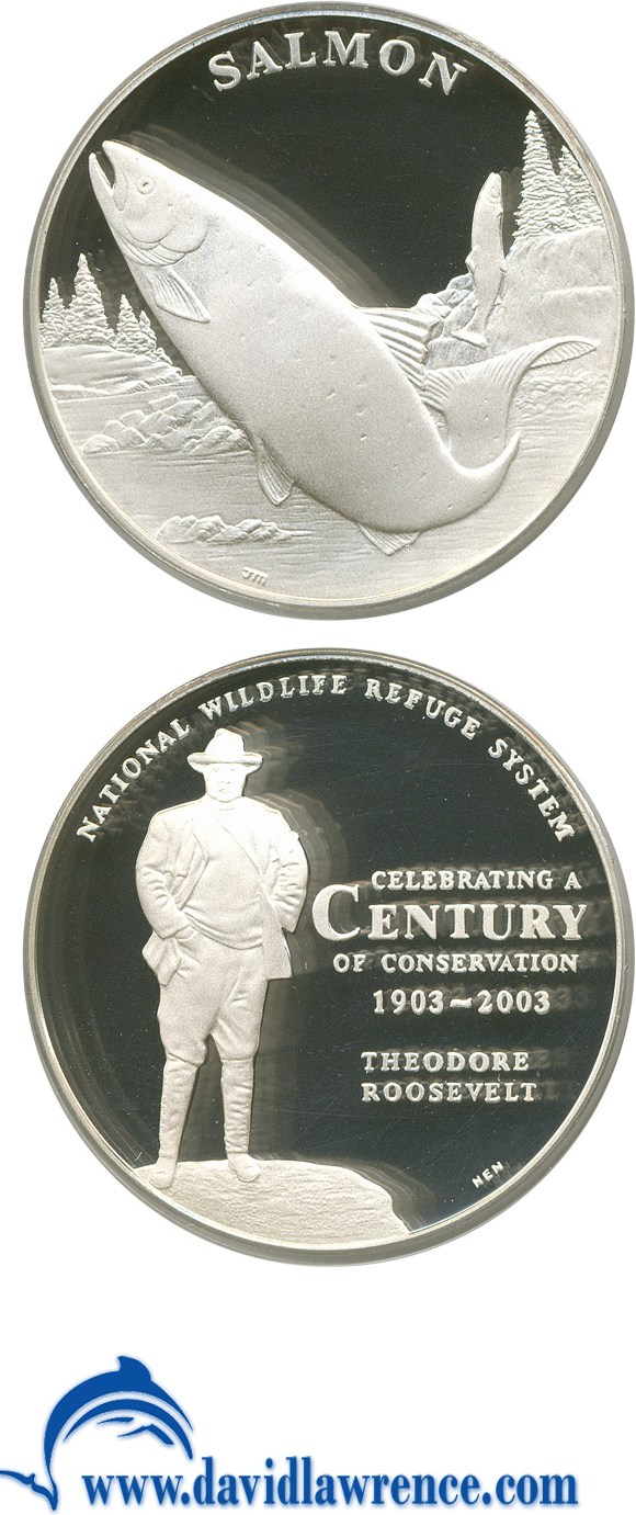 image for: 2003 Medal NWRS - Salmon PCGS Proof 69 DCameo