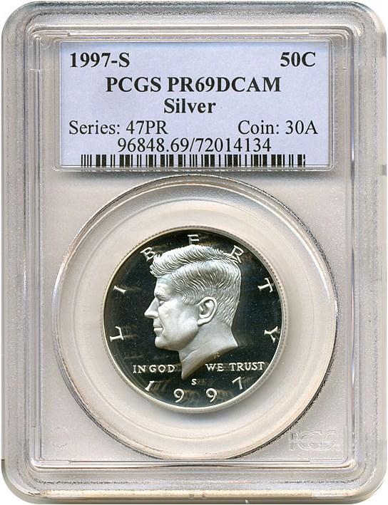 image for: 1997-S 50c Silver PCGS Proof 69 DCameo