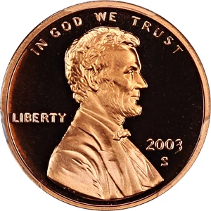 image for: 2003-S 1c PCGS Proof 70 RD DCAM