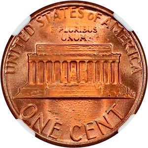 image for: 1982-D 1c NGC MS67 RD (Zinc, Small Date)