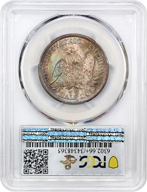 image for: 1861 50c PCGS/CAC MS66+ ex: D.L. Hansen Collection