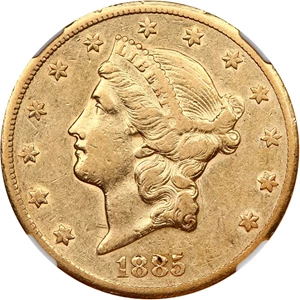 image for: 1885-CC $20 NGC/CAC XF40