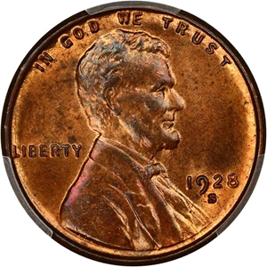 image for: 1928-S 1c PCGS MS64 RB