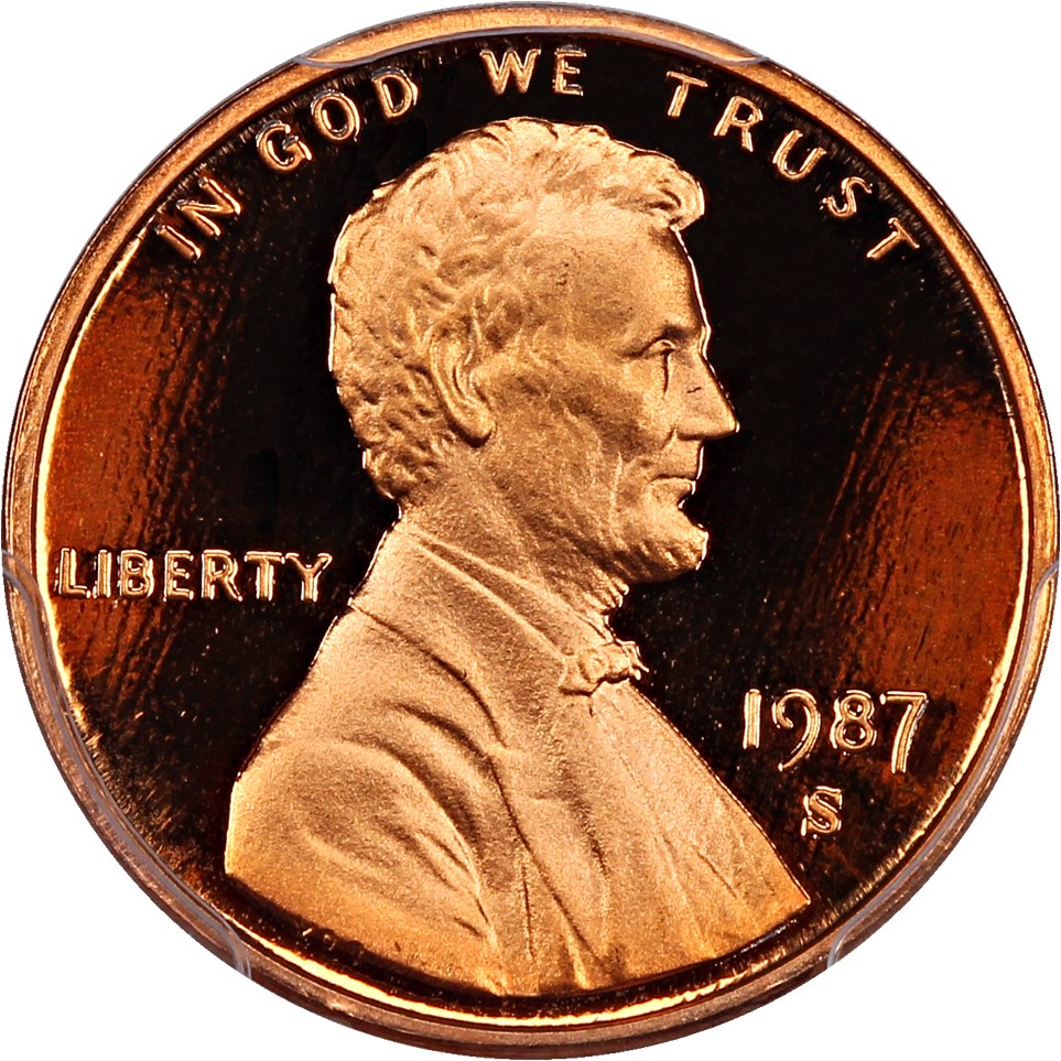 image for: 1987-S 1c PCGS Proof 70 RD DCAM