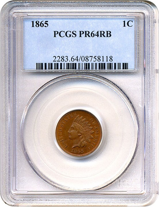 image for: 1865 1c  PCGS Proof 64 RB