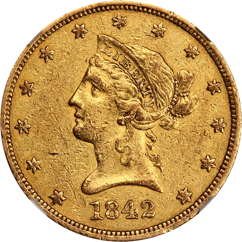 image for: 1842-O $10 NGC XF45