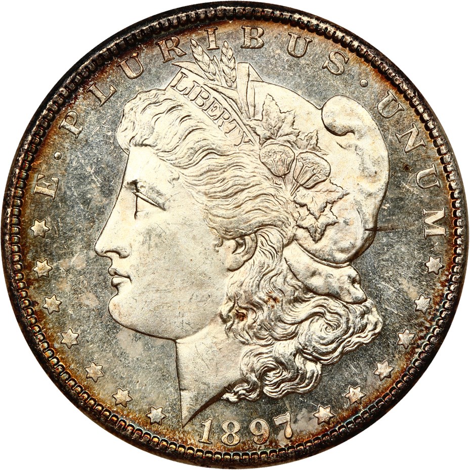 image for: 1897-S $1 NGC MS64 DMPL (OH)