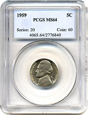 image for: 1959 5c PCGS MS64