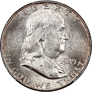 image for: 1949 50c PCGS MS65