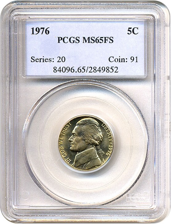 image for: 1976 5c  PCGS MS65 FS