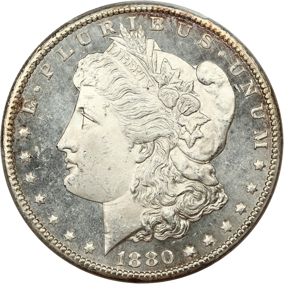image for: 1880-CC $1 PCGS MS65 PL (8/Low 7)