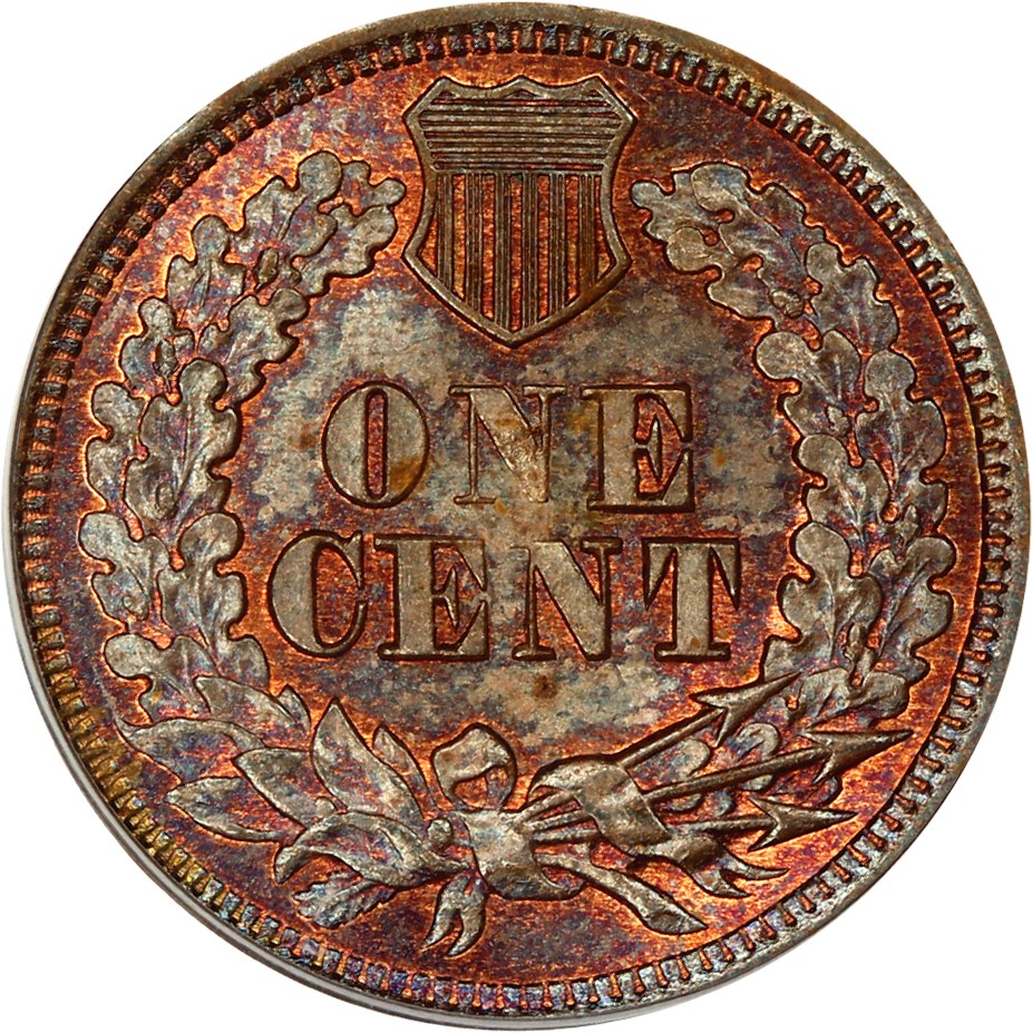 image for: 1869/9 1c PCGS/CAC MS66 BN (RPD FS-301, FS-008.3)