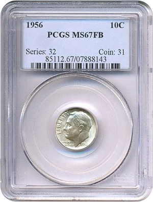 image for: 1956 10c PCGS MS67 FB