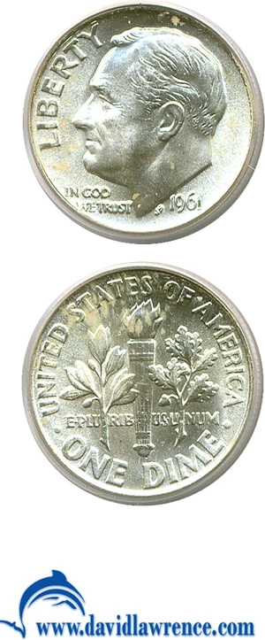 image for: 1961 10c PCGS MS67 FB