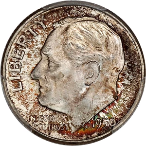 image for: 1950-D 10c PCGS MS66