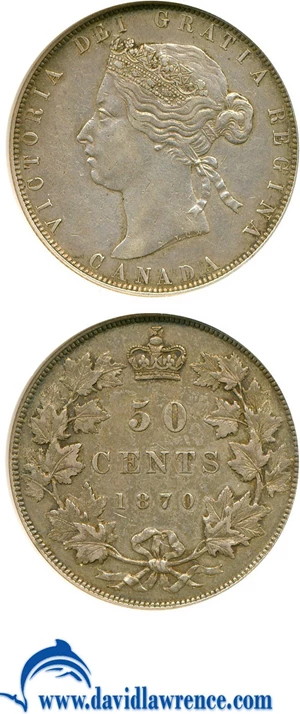image for: Canada: 1870 50C LCW NGC XF40