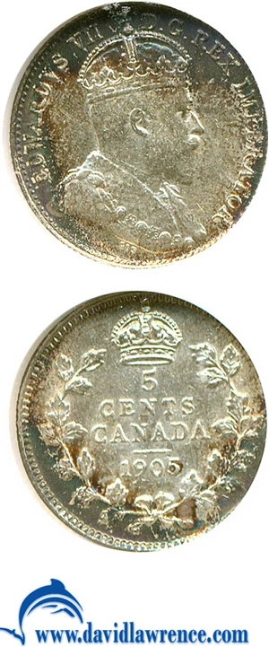 image for: Canada: 1905 5C NGC MS61